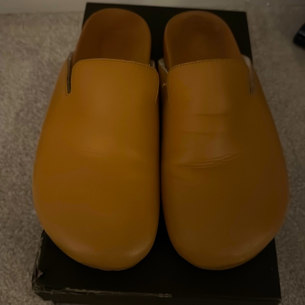 J. Crew leather mule.